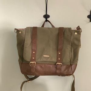 Little Unicorn Green diaper backpack.